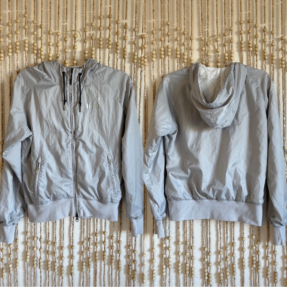 Nike Flash Reflective Silver Running Outdoor Zip Up Hoodie Jacket